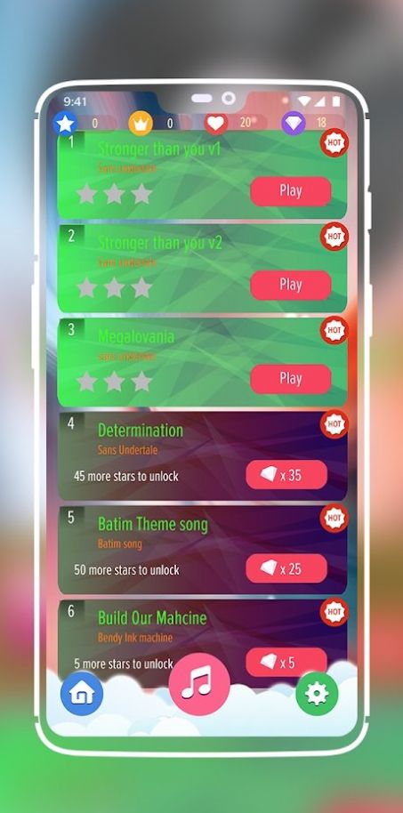 Sans钢琴键游戏中文手机版  v1.4图2