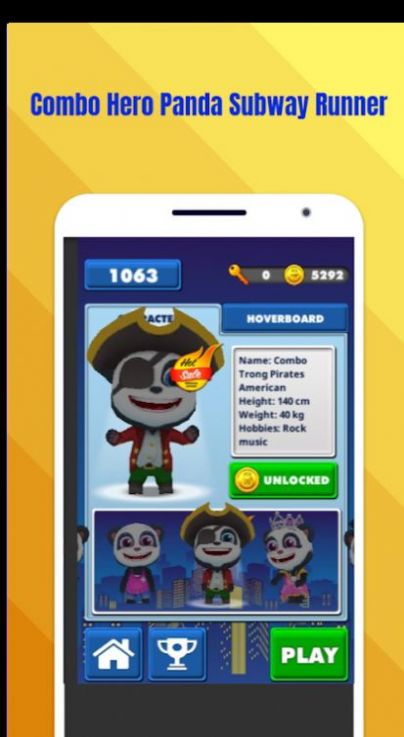 联合英雄熊猫地铁跑酷3D游戏图7