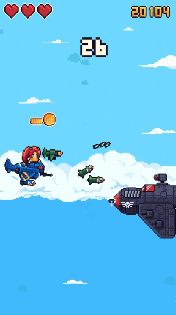 像素女孩飞机游戏安卓版  v1.0.4图2