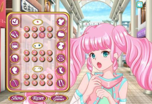 动漫女孩装扮和化妆游戏中文手机版 v0.07图3