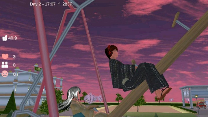 樱花校园模拟器紫色旗袍版合集