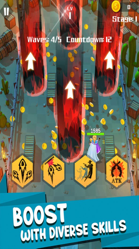 荒野之枪金币中文安卓版  v1.12.6图1