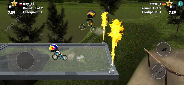 火柴人自行车赛安卓游戏中文版（Stickman Bike Battle）  v1.0.1图2