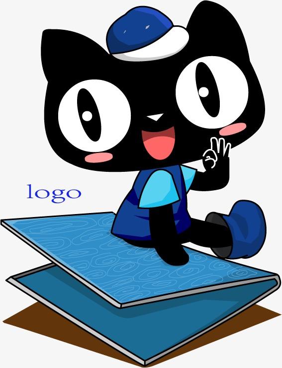 垃圾桶上的黑猫gif图图4