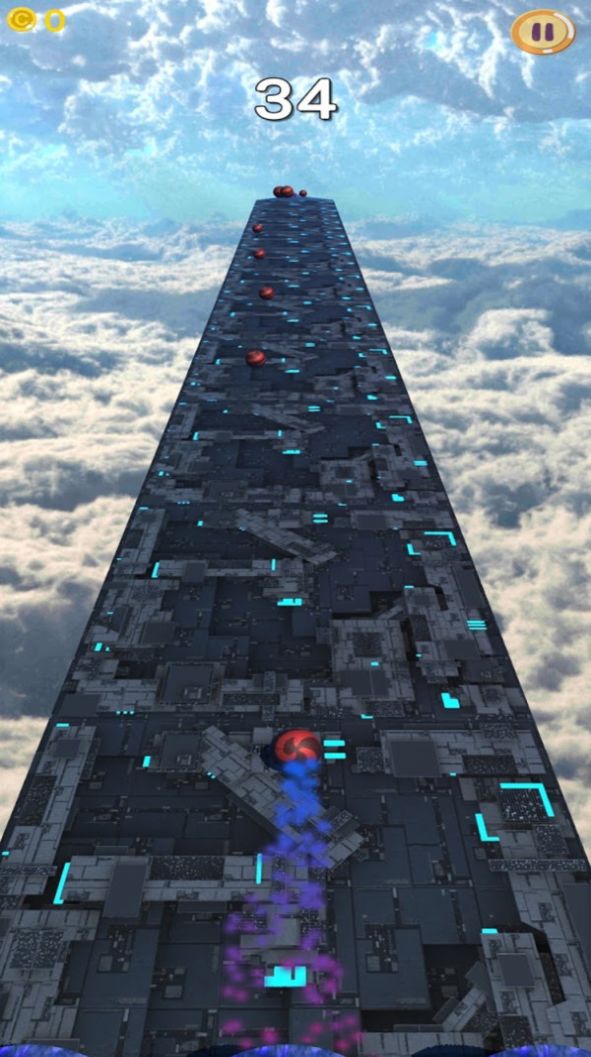 滚球无尽天空游戏安卓手机版  v0.9图1