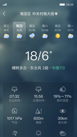 呱呱天气预报软件官方版  v1.0.0图3