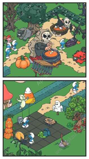 蓝精灵村游戏图2