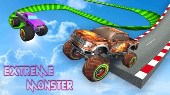 怪兽车特技挑战塞金币安卓版  v1.0图2
