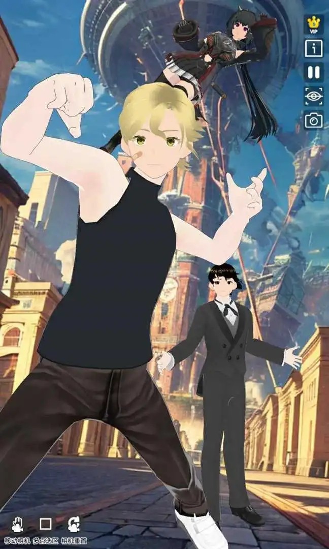 二次元动漫模特穿越迷宫的少女图1