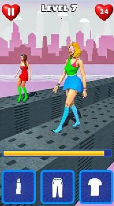 走秀美女时尚赛跑3D游戏最新版  v1.5图3