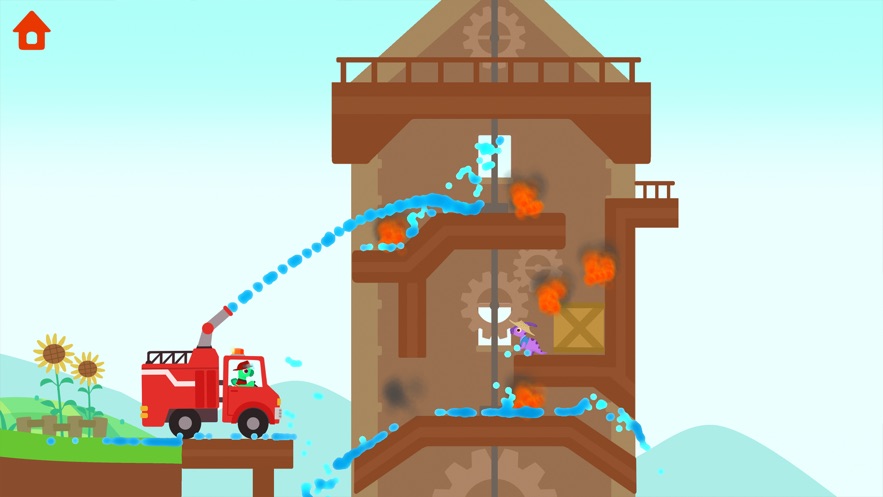 恐龙消防车游戏图2