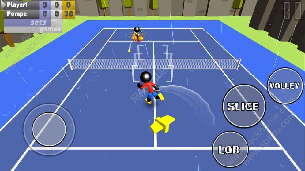 火柴人3D网球金币中文安卓版（Stickman 3D Tennis）  v1.03图1