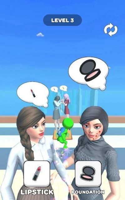 女巨人化妆安卓中文版游戏  v1.5图2