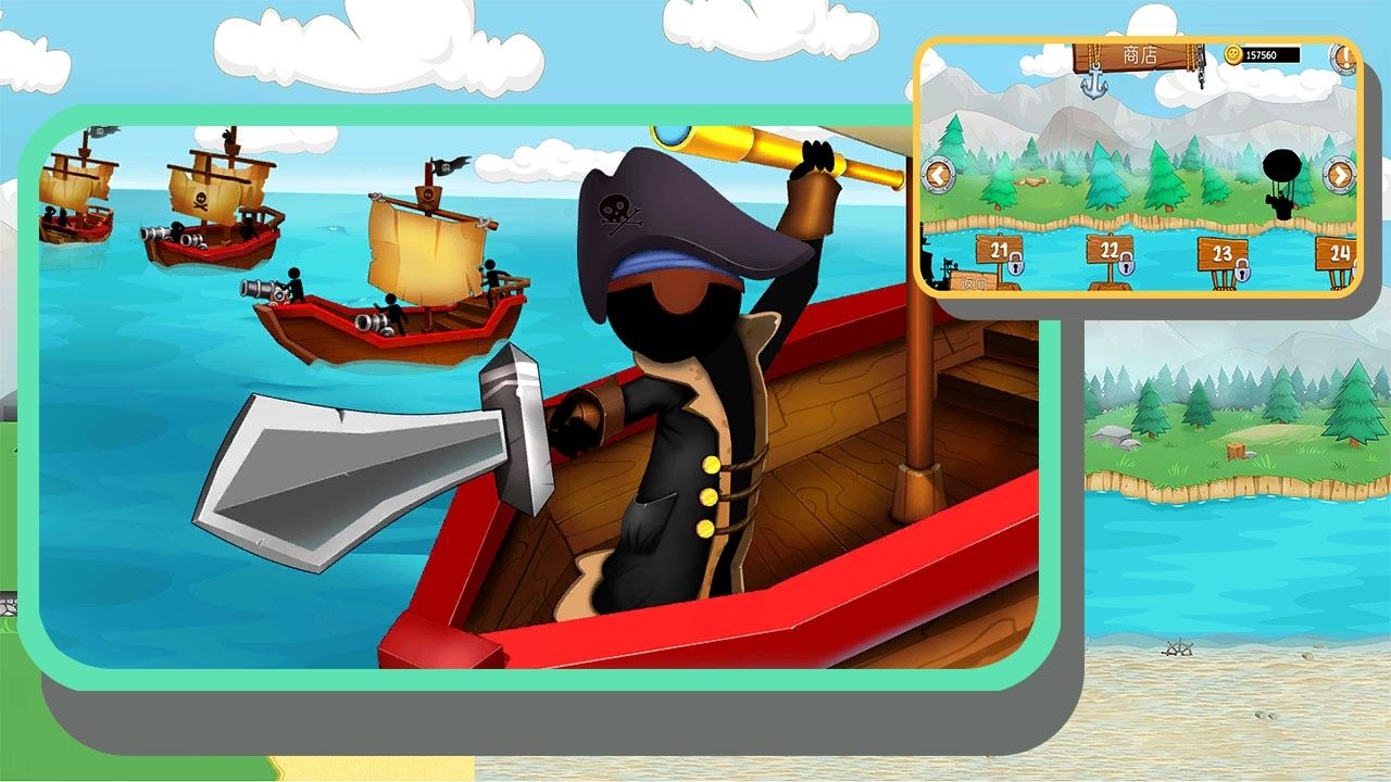 火柴人海上的战争游戏安卓手机版  v1.0图3