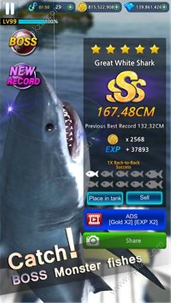 怪物钓鱼2018钻石金币版下载  v0.0.55图2